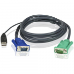 USB KVM Cable with Built-In PS2 to USB Converter 10'