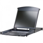 8-Port 17" Dual Rail CAT5 LCD KVM over IP Switch