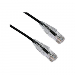 Ultra-Thin Snagless Patch Cable, Black, 100ft
