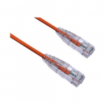 Ultra-Thin Snagless Patch Cable, Orange, 50ft