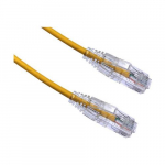 Ultra-Thin Snagless Patch Cable, Yellow, 10ft