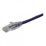Patch Cable W/ Clear-Snagless Boots, Purple, 75ft