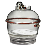 Round Vacuum Desiccator with Vacuum Gauge