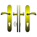 Brass 'V' Style Trim Set, Finish #15A