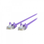 Cat5e Patch Cable, Purple, Snagless 3ft