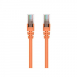 Cat5e Patch Cable, Orange, Snagless 5ft
