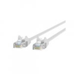 Cat5e Patch Cable, White, Snagless 5ft