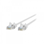 Cat5e Patch Cable, White, Snagless 10ft