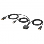 Modular HDMI and DP Dual-Head Host Cable, 6 ft