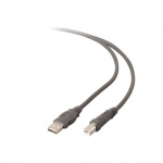 Pro Series USB 2.0 Cable, A to B, Gray 6ft