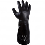 Black Chemical Resistant Gloves, Black, Size 10