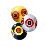 Scare-Eye Balloon, White, Black and Yellow