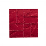 BonWay Texture Mat, Weaved Stone, 24" x 24", Red