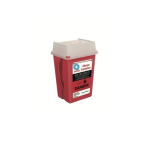 Sharps Container 1 Quart with Cap Red