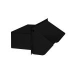 Steel Wall Cap, 3-1/4" x 10" Duct, Black