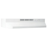 24" Under Cabinet Range Hood, Non-Ducted, White