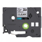 1/2" Black Print on Clear Label Tape