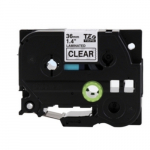 1 1/2" Black Print on Clear Label Tape