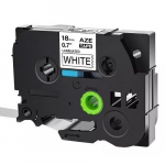 3/4" Black Print on White Label Tape