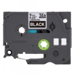 1/4" White Print on Black Label Tape