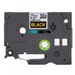 1/2" Gold Print on Black Label Tape