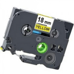 3/4" Black Print on Yellow Label Tape