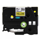 1 1/2" Black Print on Yellow Label Tape