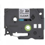 1/2" Black Print on Clear Acid Free Label Tape