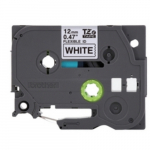 1/2" Black Print on White Flexible ID Label Tape