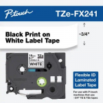 Black on White Flexible ID Label Tape Cartridge