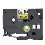 1" Black Print on Yellow Flexible ID Label Tape