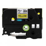 1 1/2" Black Print on Yellow Extra Strength Label Tape