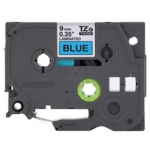0.35" Black on Blue Tape for P-Touch 26.2 ft