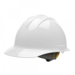 White HDPE Cap Style Hard Hat with Ratchet