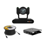 12X Full HD PTZ Black Camera Kit