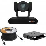 20X Full HD PTZ Black Camera Kit