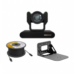 12X Full HD PTZ Black Camera Kit