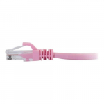 Unshielded (UTP) Network Patch Cable, Pink, 9ft