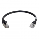 Snagless Shielded (STP) Network Cable, Black, 10ft