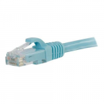 UTP Snagless Network Patch Cable, Aqua, 25ft
