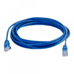 Snagless Unshielded Slim Network Cable, Blue, 6'