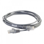 Snagless Unshielded Slim Network Cable, Gray, 6"