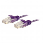 UTP Snagless Slim Network Cable, Purple, 7'