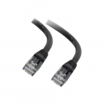 Snagless Unshielded Patch Cable, Black, 7ft, 550MHz