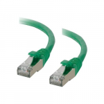 Snagless, Shielded, Patch Cable, Green, 10ft