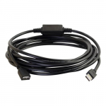 USB-A to USB-A Active Extension Cable, Black, 32ft