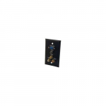 Wall Plate, 3.5mm, Composite Video, Stereo Audio, Black