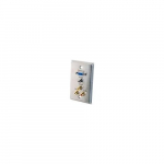Wall Plate, 3.5mm, Video, Audio, Stainless Steel