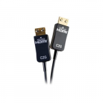 Plenum Rated HDMI 4K 60Hz Optical Cable, Black, 25ft