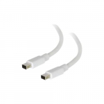 Mini DisplayPort Male to Male Cable, White, 6ft